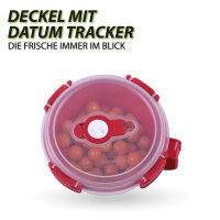 Frischhaltebox 0,85L - Frühstücksschale im Set Rot - 1er Pack ( 1 Stück )