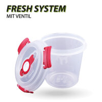 Frischhaltebox mit Deckel - Fresh System 0,64 Liter -...