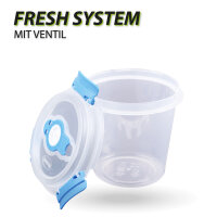 Frischhaltebox mit Deckel - Fresh System 0,64 Liter -...