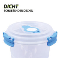 Frischhaltebox mit Deckel - Fresh System 0,64 Liter - Joghurt Dose - Blau