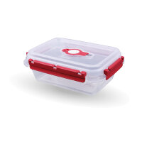 Frischhaltebox mit Deckel - Fresh System 0,9 Liter - Lunchbox - Rot