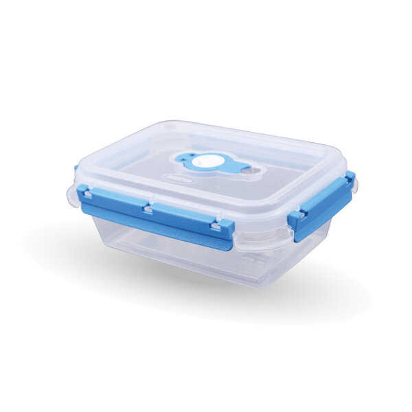 Frischhaltebox mit Deckel - Fresh System 0,9 Liter - Lunchbox - Blau