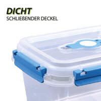 Frischhaltebox mit Deckel - Fresh System 0,9 Liter - Lunchbox - Blau