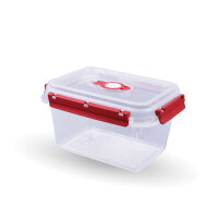 Frischhaltebox mit Deckel - Fresh System 1,5  Liter - Lunchbox - Rot