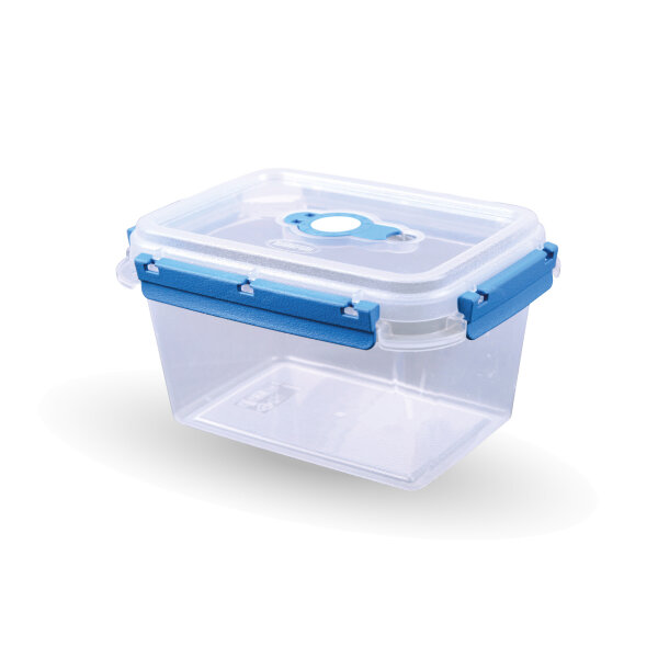 Frischhaltebox mit Deckel - Fresh System 1,5  Liter - Lunchbox - Blau