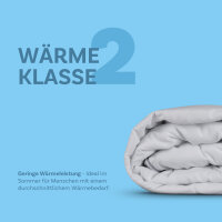 Sommer Steppdecke - mit Klimanetz und edler Biese