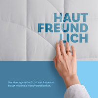 Sommer Steppdecke - mit Klimanetz und edler Biese
