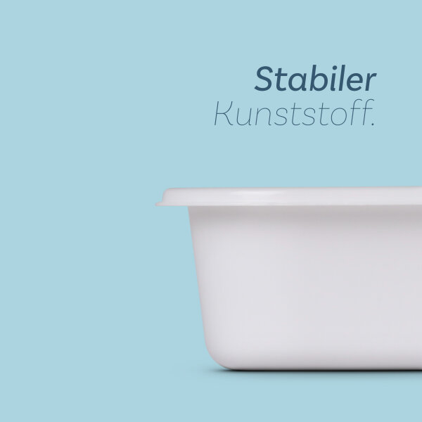 Besteckkasten 33,5x26x4,5cm - Weiß ausziehbar