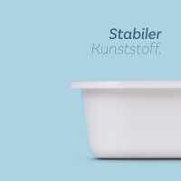 Besteckkasten Weiß ausziehbar