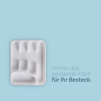 Besteckkasten 33,5x26x4,5cm - Weiß