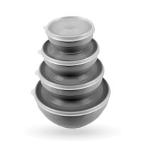 Vorratsdosen 4er Set "rund" - Grau