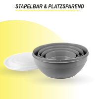 Vorratsdosen 4er Set "rund" - Grau