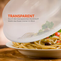 Mikrowellenabdeckhaube, transparent - Ø26cm x 7cm ( 1er )