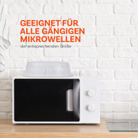 Mikrowellenabdeckhaube, transparent - Ø26cm x 7cm ( 1er )