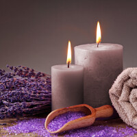 Stumpenkerzen Rustikal Taupe Ø7cm x 15cm