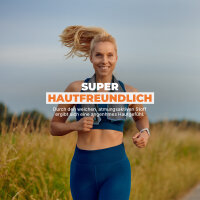 Sporttuch gerollt "grau" farbige Biese 50x100 cm - Blau