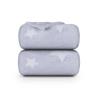 Kuscheldecke "Cashmere Touch" Glow in the Dark 150x200cm - Sterne (R)