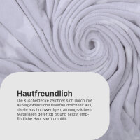 Kuscheldecke "Cashmere Touch" Glow in the Dark 150x200cm - Sterne (R)