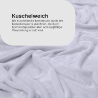 Kuscheldecke "Cashmere Touch" Glow in the Dark 150x200cm - Sterne (R)