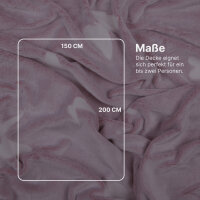 Kuscheldecke "Cashmere Touch" Glow in the Dark 150x200cm - Schmetterling (R)