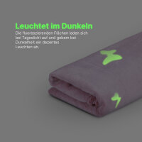 Kuscheldecke "Cashmere Touch" Glow in the Dark 150x200cm - Schmetterling