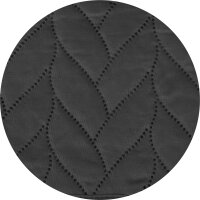 Bett- und Sofaüberwurf - Tagesdecke - 140cm x 210cm - Schwarz (R)