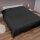 Bett- und Sofaüberwurf - Tagesdecke - 140cm x 210cm - Schwarz (R)