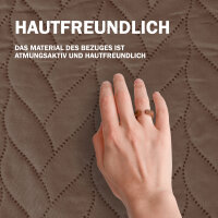 Bett- und Sofaüberwurf - Tagesdecke - 140cm x 210cm - Braun (R)