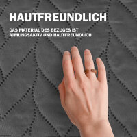 Bett- und Sofaüberwurf - Tagesdecke - 220cm x 240cm - Anthrazit
