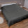 Bett- und Sofaüberwurf - Tagesdecke - 220cm x 240cm - Anthrazit