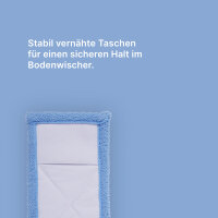 Bodenwischer Ersatzbezug blau 44x15cm, Mikrofaser