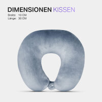 Nackenrolle / Hörnchen Silbergrau Nackenhörnchen