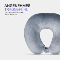 Nackenrolle / Hörnchen Silbergrau Nackenhörnchen