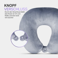 Nackenrolle / Hörnchen Silbergrau Nackenhörnchen