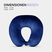 Nackenrolle / Hörnchen Dunkelblau Nackenhörnchen