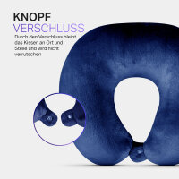 Nackenrolle / Hörnchen Dunkelblau Nackenhörnchen