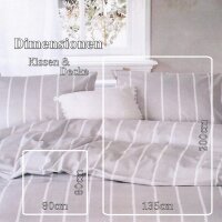 Bettwäsche-Set (135x200cm) - Walra Preppy Pinstripe