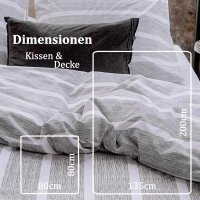 Bettwäsche-Set (135x200cm) - Walra Stripe Along