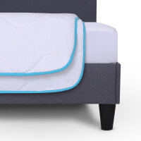 4 Jahreszeitenbett mit blauer Biese 140x200cm