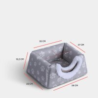 Katzenhöhle / Katzenbett - 2 in 1 Taupe (R)