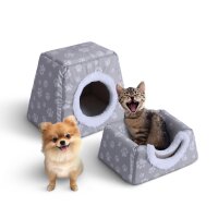 Katzenhöhle / Katzenbett - 2 in 1 Taupe