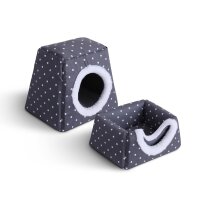 Katzenhöhle / Katzenbett - 2 in 1 Dunkelgrau