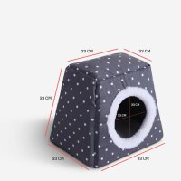 Katzenhöhle / Katzenbett - 2 in 1 Dunkelgrau