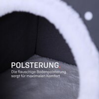 Katzenhöhle / Katzenbett - 2 in 1 Dunkelgrau