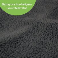 Wärmematte für Haustiere 70cm x 100cm Schwarz