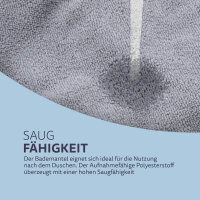 Bademantel für Hunde - Größe L (R)