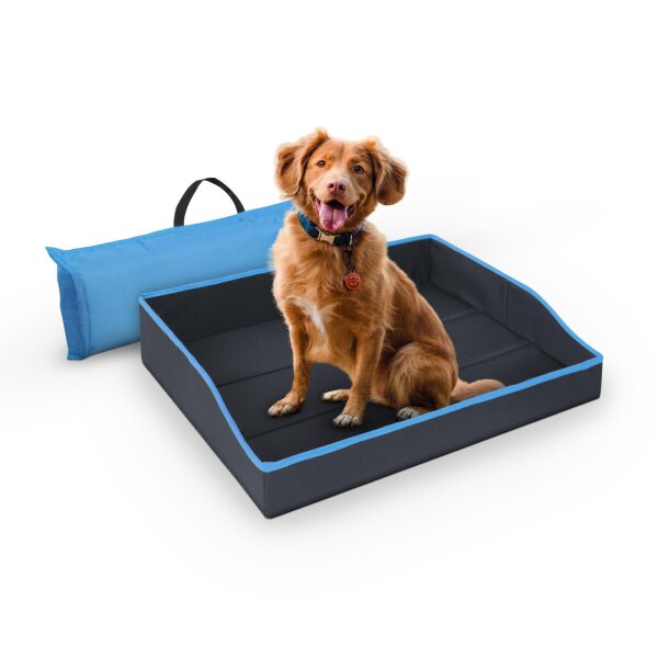 Faltbares Reisebett 80cm x 60cm - Blau (R)