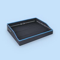 Faltbares Reisebett 80cm x 60cm - Blau (R)