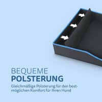 Faltbares Reisebett 80cm x 60cm - Blau (R)
