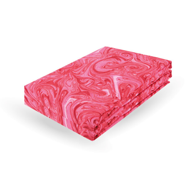 Bettwäsche-Set Baumwolle 135x200cm Marble - Rot